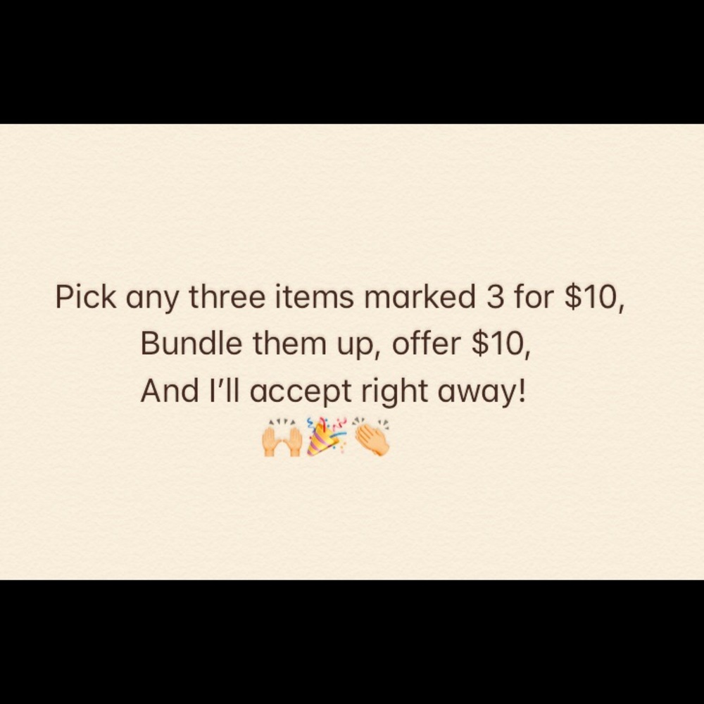 Bundle up for $10!!!!